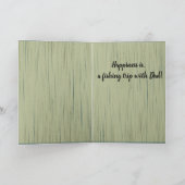 父の日, 幸せはパパとの釣り旅 カード (内部)