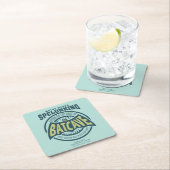 父の日 |彼の洞窟でパパを気にしない スクエアペーパーコースター (インサイチュ)