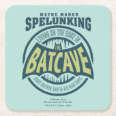 父の日 |彼の洞窟でパパを気にしない スクエアペーパーコースター (正面)