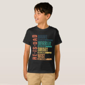父の日 彼はダビデのように勇敢なパパ Mens Tシャツ (正面フル)