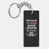 父の日 |彼らは私をボーナスパパと呼ぶ キーホルダー (正面左)