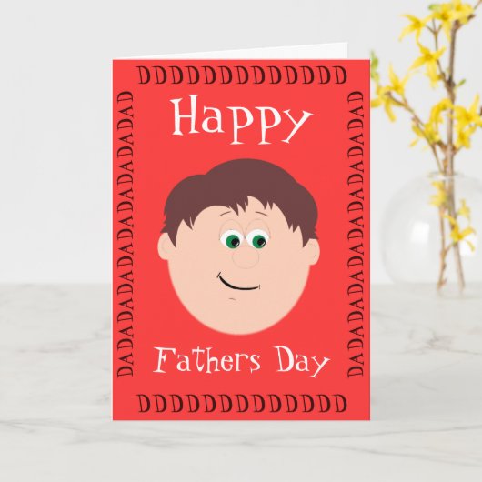 父の日（息子） カード (黄色い花)