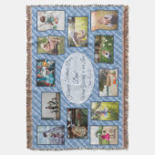 『父の日』愛の写真のコラグで自分を包む スローブランケット (正面縦)
