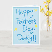 父の日: 愛 カード (黄色い花)