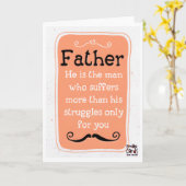 父の日 - 感謝 カード (黄色い花)