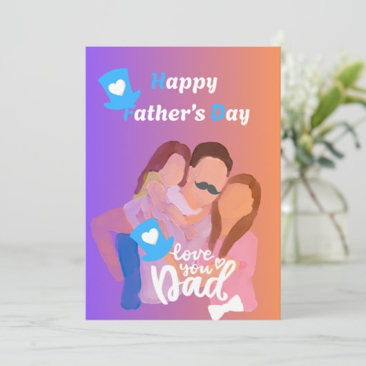 父の日 招待状 (スタンド正面)