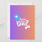 父の日 招待状 (裏面)