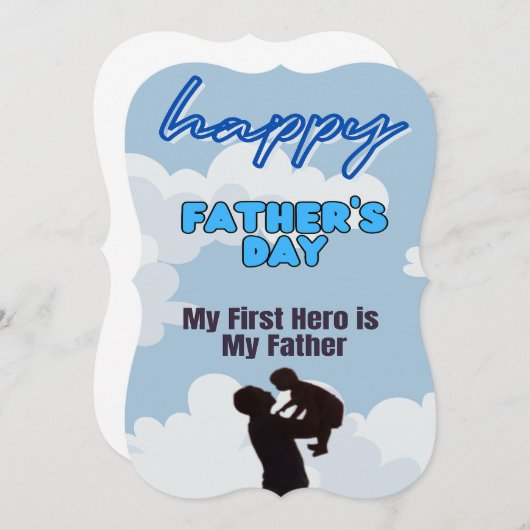 父の日 招待状 (正面/裏面)