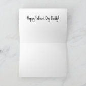 父の日 – 新しい始まりへの応援 カード (内部)