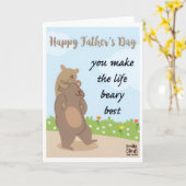 父の日 - 最高にクマらしい カード (黄色い花)
