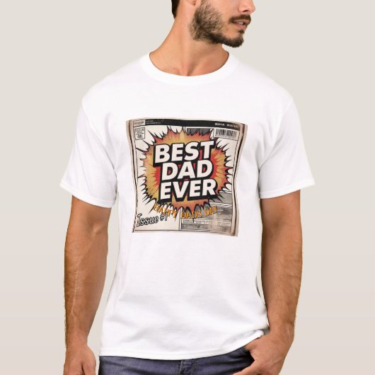 父の日 | 最高のパパカスタマイズTシャツ Tシャツ (正面)