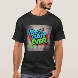 父の日 | 最高のパパカラフルフォントTシャツ Tシャツ