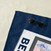 父の日|最高のパパEver 3フォトコラージュ ビーチタオル (インサイチュ)