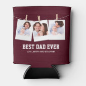 父の日 |最高のパパEver 3 Photo Collage 缶クーラー (正面)