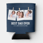 父の日 |最高のパパEver 3 Photo Collage 缶クーラー (正面)