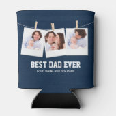 父の日 |最高のパパEver 3 Photo Collage 缶クーラー (裏面)