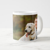 父の日、最高の愛犬家のパパ写真 ジャンボコーヒーマグカップ (正面右)