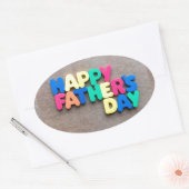 父の日 楕円形シール (封筒)