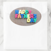 父の日 楕円形シール (バッグ)