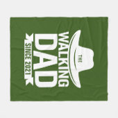 父の日-歩くパパ以来…… フリースブランケット (正面(横))