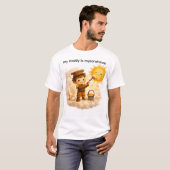 父の日 水彩 お父さん ワークショップ Tシャツ (正面フル)