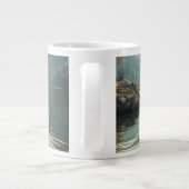 父の日、父と娘のローボートレイク ジャンボコーヒーマグカップ (裏面)