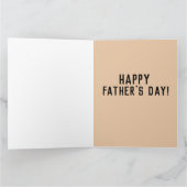 父の日 父と息子の夕焼けビーチカード カード (内部)