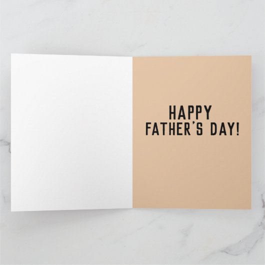 父の日 父と息子の夕焼けビーチカード カード (内部)