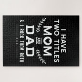 父の日 |父と母の2つのタイトル ジグソーパズル (横)