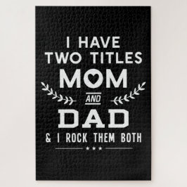 父の日 |父と母の2つのタイトル ジグソーパズル