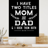 父の日 |父と母の2つのタイトル ポスター (キッチン)