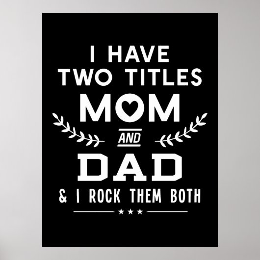 父の日 |父と母の2つのタイトル ポスター (正面)