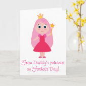 父の日:父のプリンセス カード (黄色い花)