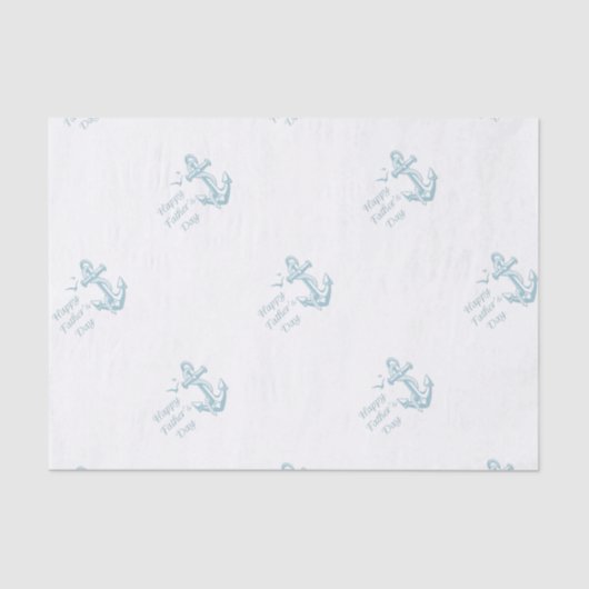 父の日 – 「父の幸せな日」 航海の- 薄葉紙 (正面)