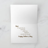 父の日,父の性質 カード (内部)