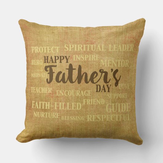 父の日，父の性質 クッション (正面)