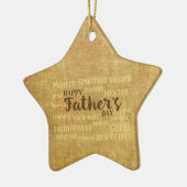 父の日，父の性質 セラミックオーナメント (左)