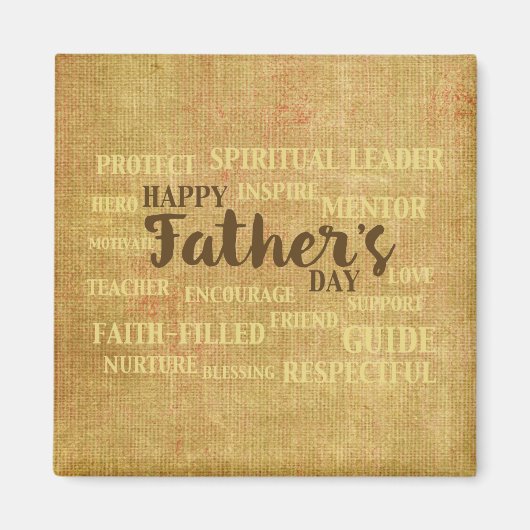 父の日，父の性質 マグネット (正面)