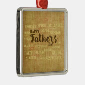 父の日，父の性質 メタルオーナメント (右)