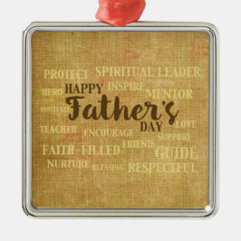 父の日，父の性質 メタルオーナメント