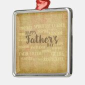 父の日，父の性質 メタルオーナメント (左)