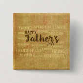 父の日，父の性質 缶バッジ (正面)