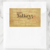 父の日，父の性質 長方形シール (バッグ)