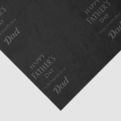 父の日 – 「父の日を幸せに」ブラック/グレー 薄葉紙 (詳細)