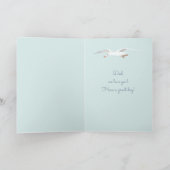 父の日、犬と一緒に船に乗って赤髭の船長を カード (内部)