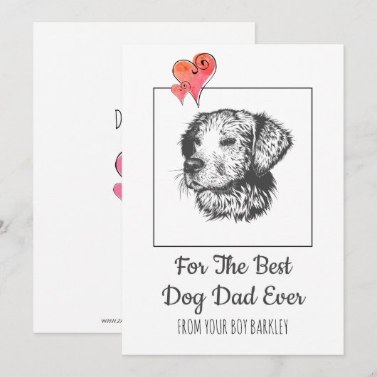 父の日（犬） シーズンカード (正面/裏面)