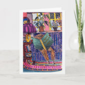 父の日、猫読は本 カード (正面)