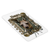 父の日 – 石の足 – カンガルー マグネット (右側)