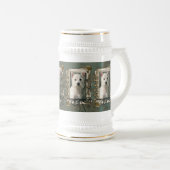 父の日-石造りの足- Westie ビールジョッキ (正面右)