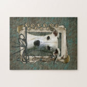 父の日-石造りの足- Whippet ジグソーパズル (横)